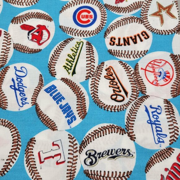 Fabric Traditions Major League Baseball Teams Cotton Fabric 1 3/4 Yard x 58 Inch - Picture 1 of 5